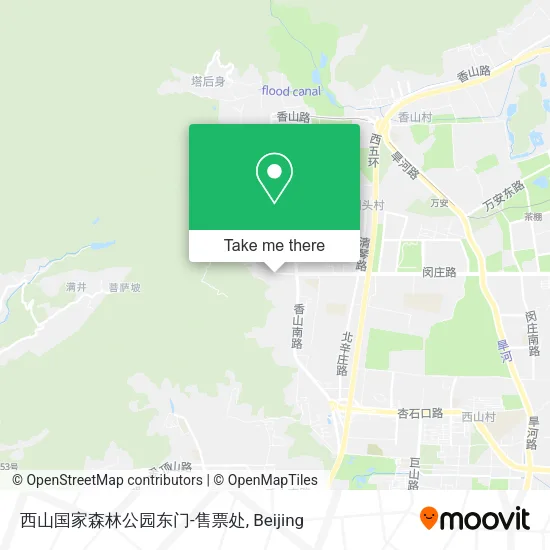 西山国家森林公园东门-售票处 map
