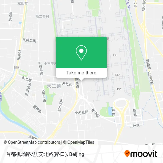 首都机场路/航安北路(路口) map