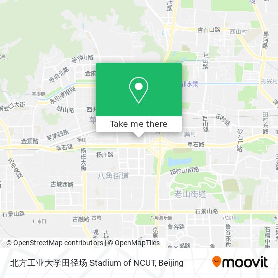 北方工业大学田径场 Stadium of NCUT map