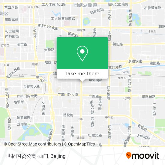 世桥国贸公寓-西门 map