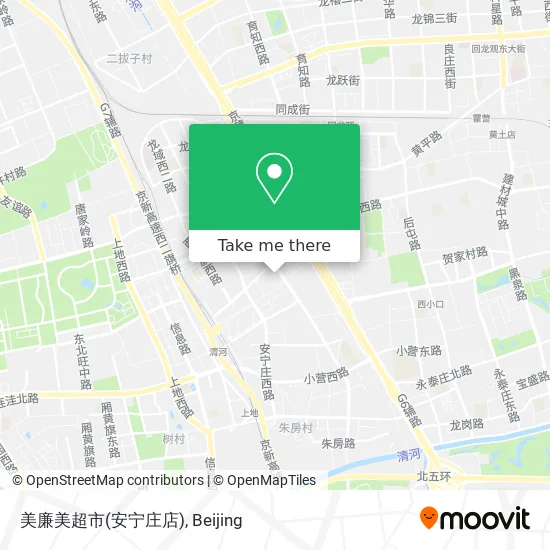 美廉美超市(安宁庄店) map