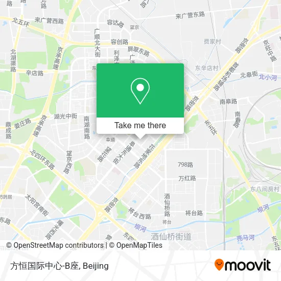 方恒国际中心-B座 map