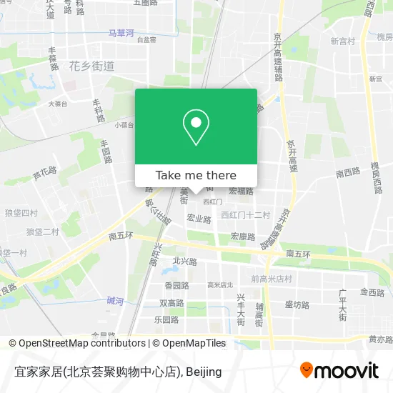 宜家家居(北京荟聚购物中心店) map