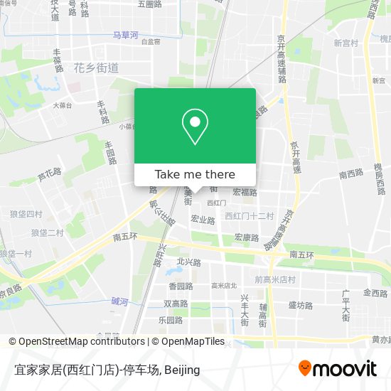 宜家家居(西红门店)-停车场 map