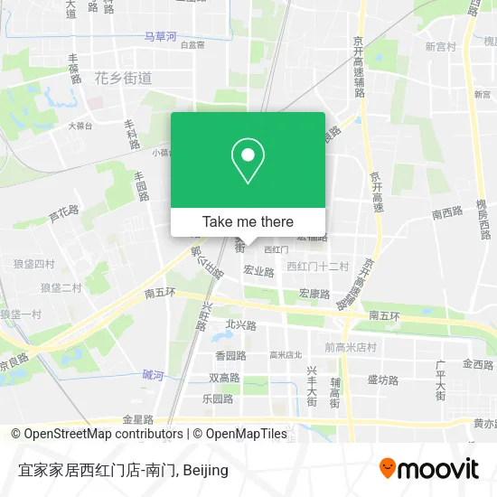 宜家家居西红门店-南门 map
