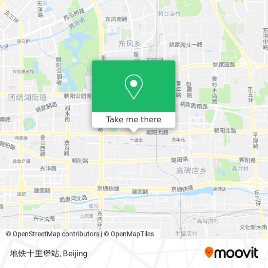 地铁十里堡站 map