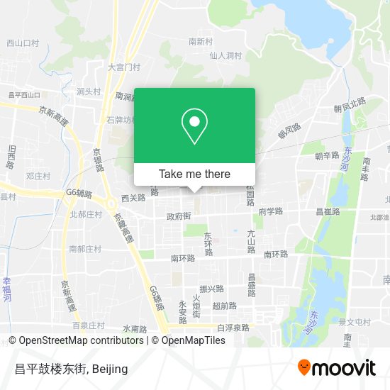 昌平鼓楼东街 map