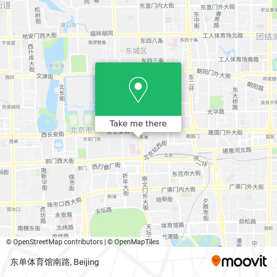 东单体育馆南路 map