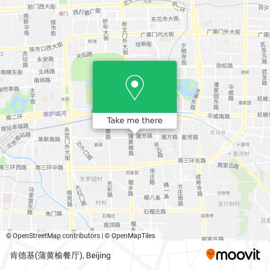 肯德基(蒲黄榆餐厅) map