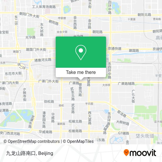 九龙山路南口 map
