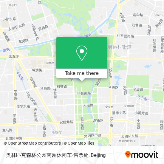 奥林匹克森林公园南园休闲车-售票处 map