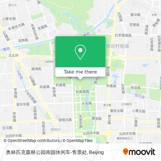 奥林匹克森林公园南园休闲车-售票处 map