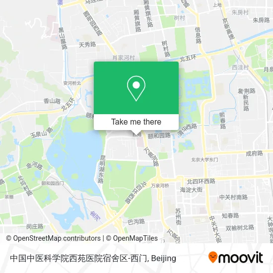 中国中医科学院西苑医院宿舍区-西门 map