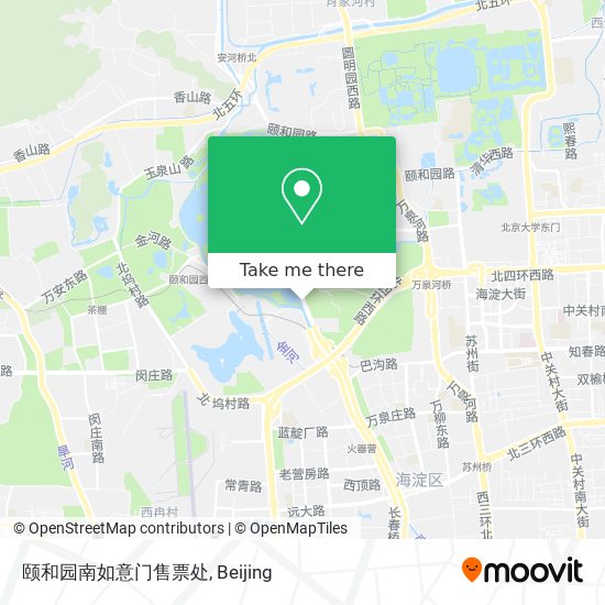 颐和园南如意门售票处 map