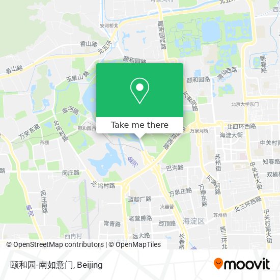 颐和园-南如意门 map