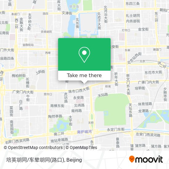 培英胡同/车辇胡同(路口) map