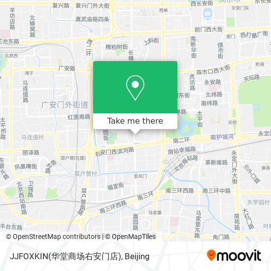 JJFOXKIN(华堂商场右安门店) map