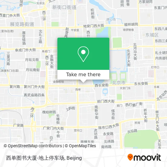 西单图书大厦-地上停车场 map