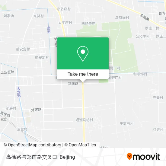 高徐路与郑前路交叉口 map