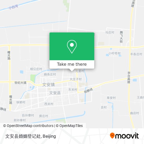 文安县婚姻登记处 map