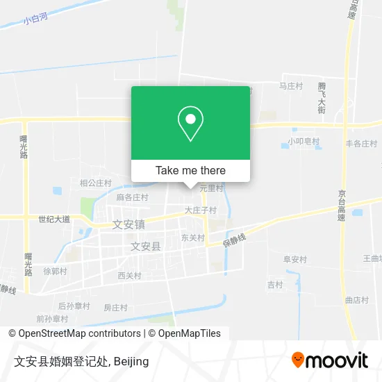 文安县婚姻登记处 map