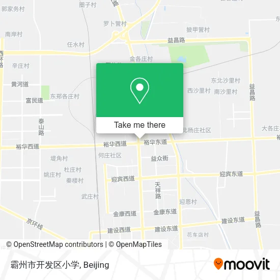 霸州市开发区小学 map