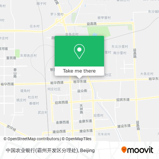 中国农业银行(霸州开发区分理处) map