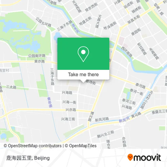 鹿海园五里 map