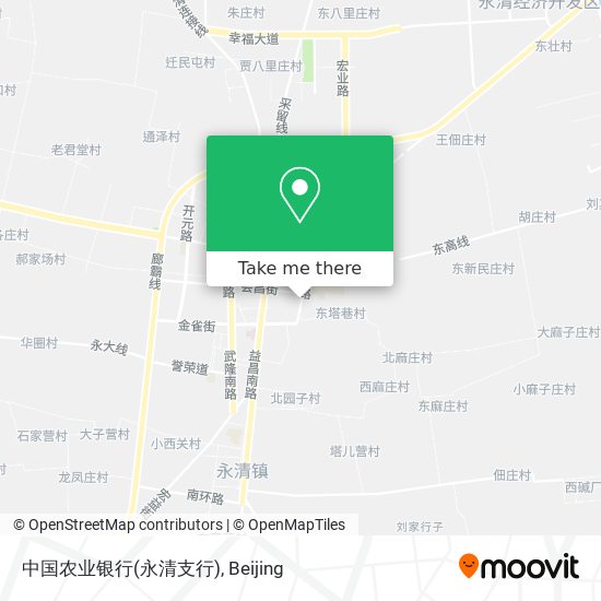 中国农业银行(永清支行) map