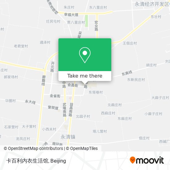 卡百利内衣生活馆 map