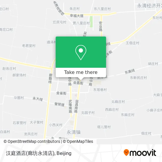 汉庭酒店(廊坊永清店) map