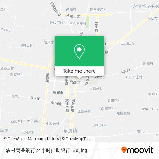 农村商业银行24小时自助银行 map