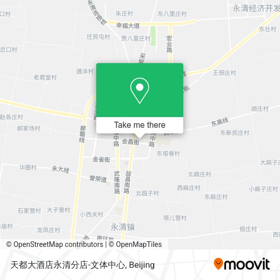 天都大酒店永清分店-文体中心 map