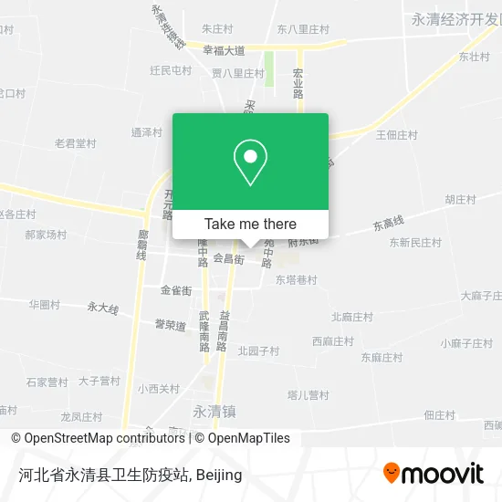 河北省永清县卫生防疫站 map