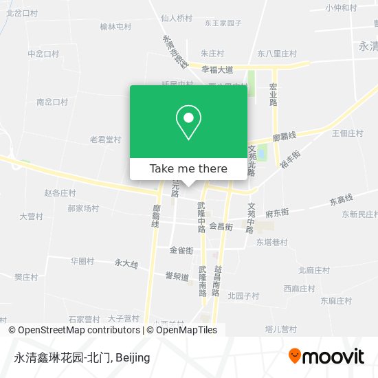 永清鑫琳花园-北门 map