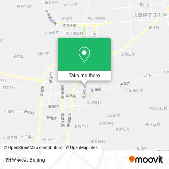 阳光美发 map
