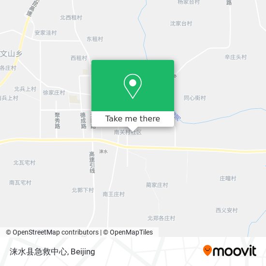涞水县急救中心 map