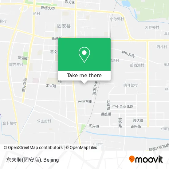 东来顺(固安店) map