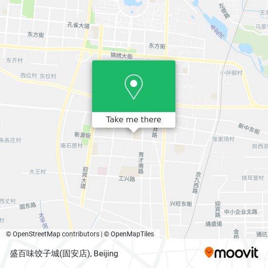 盛百味饺子城(固安店) map