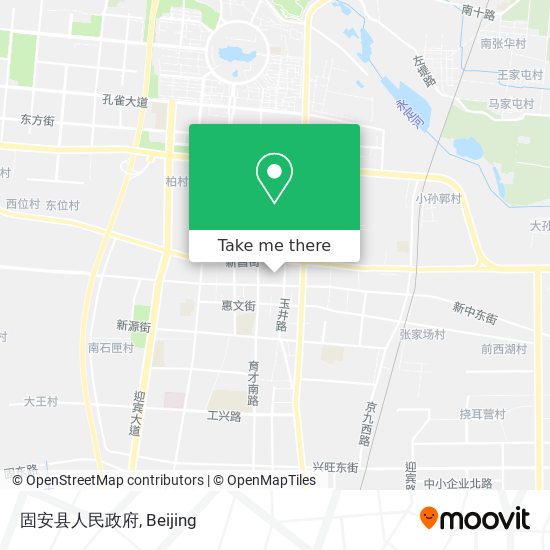 固安县人民政府 map