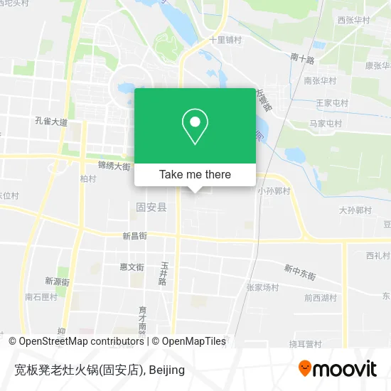 宽板凳老灶火锅(固安店) map