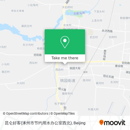 昆仑好客(涿州市节约用水办公室西北) map