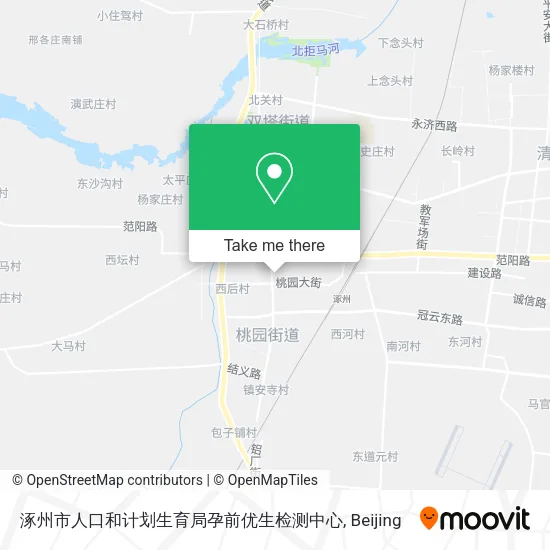 涿州市人口和计划生育局孕前优生检测中心 map