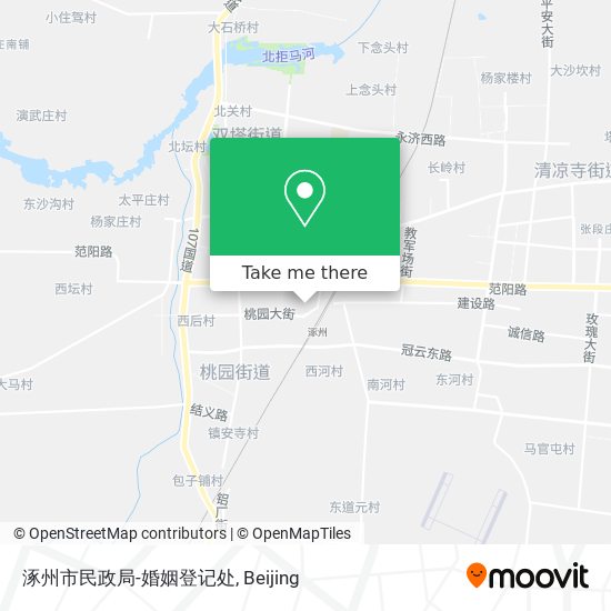 涿州市民政局-婚姻登记处 map