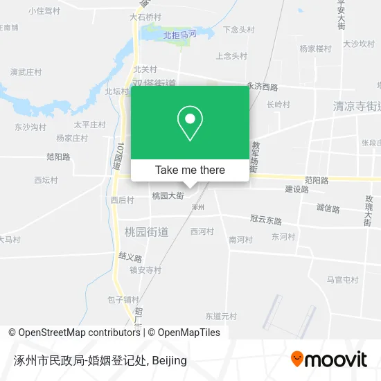 涿州市民政局-婚姻登记处 map
