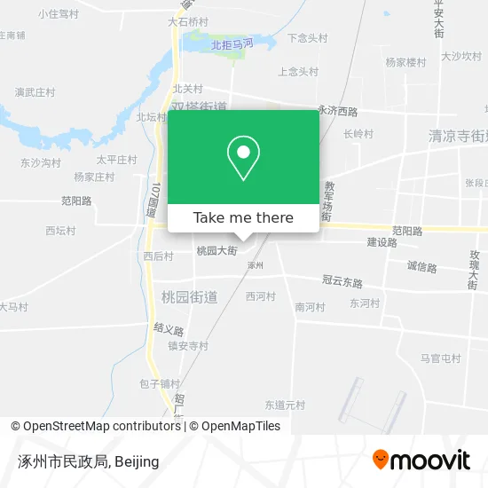 涿州市民政局 map