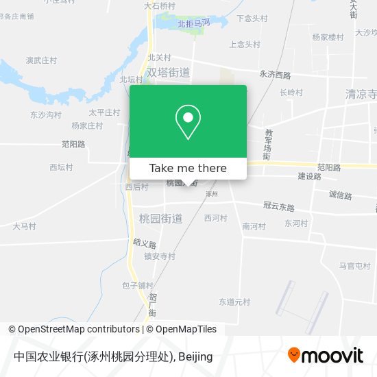 中国农业银行(涿州桃园分理处) map