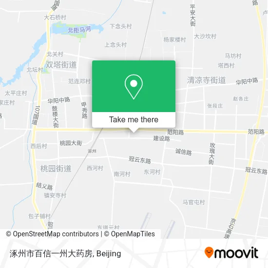 涿州市百信一州大药房 map