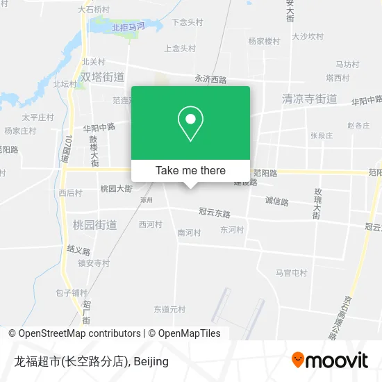 龙福超市(长空路分店) map
