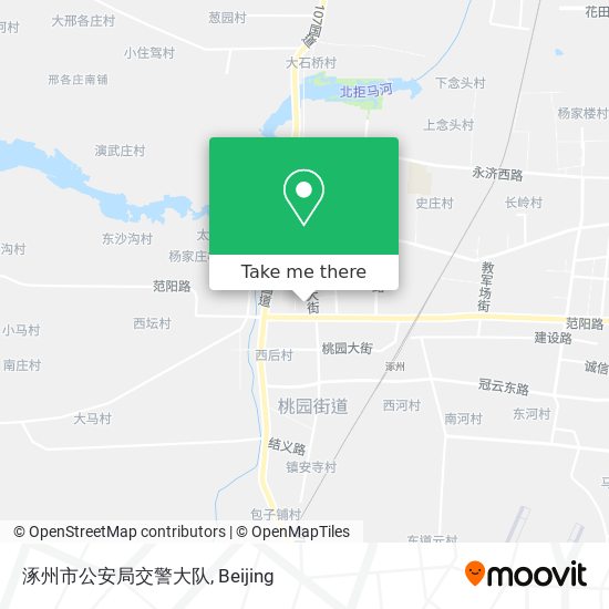 涿州市公安局交警大队 map